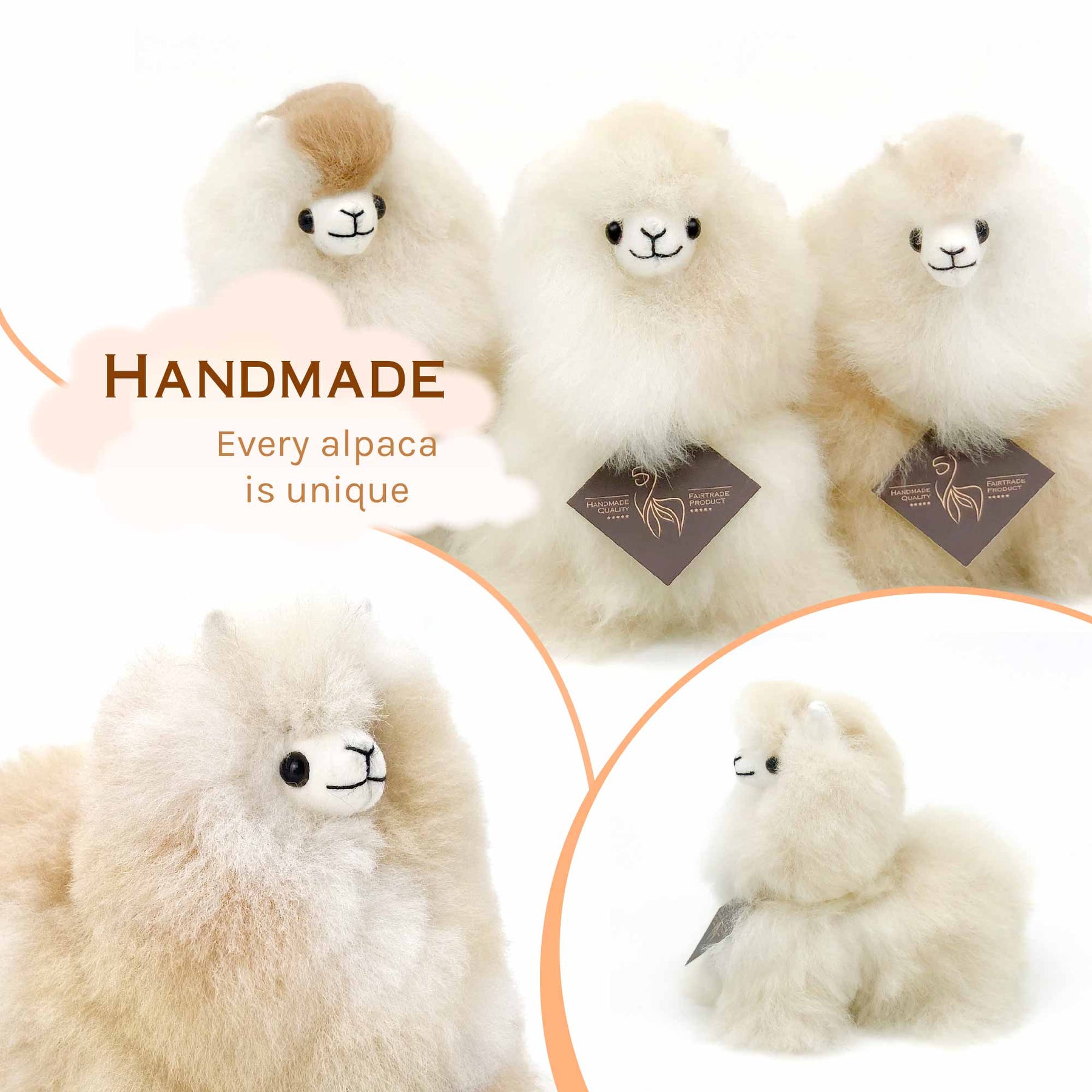 Naturals - Mini (15cm) - Alpaca Stuffed Animal