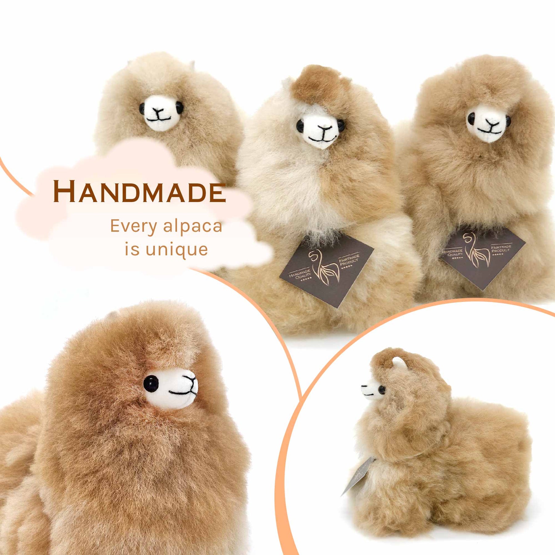 Naturals - Mini (15cm) - Alpaca Stuffed Animal