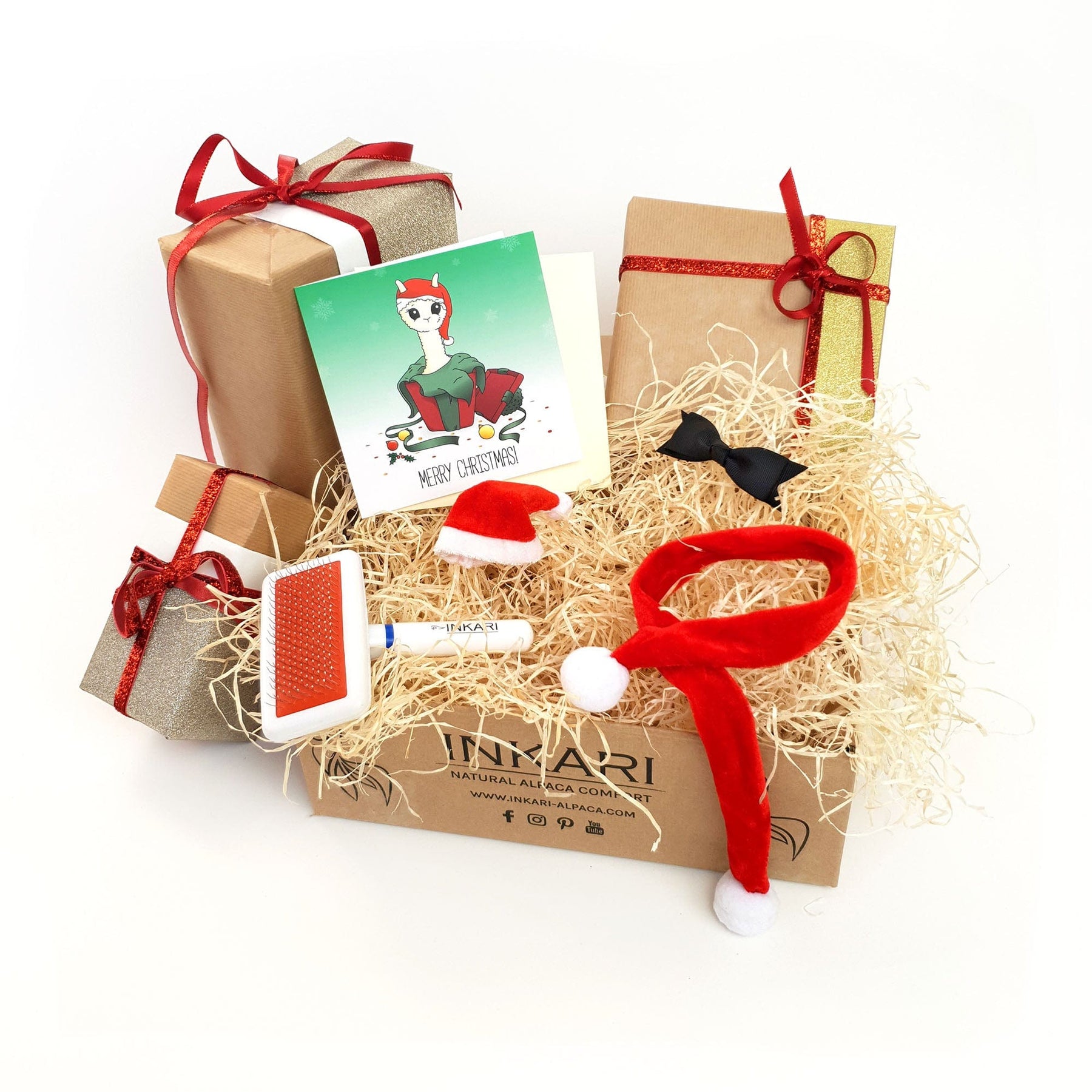 Alpaca Gift Sets ❤ MEDIUM ❤ Christmas - Stuffed Animal - alpaca gift - hypoallergenic - inkari.