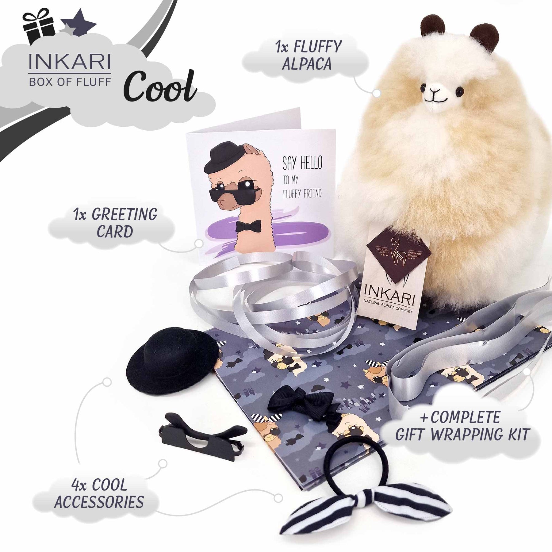 Box of Fluff - Cool - Small Alpaca Toy