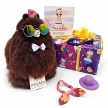 Scatola di lanugine - Compleanno - Piccolo giocattolo di alpaca