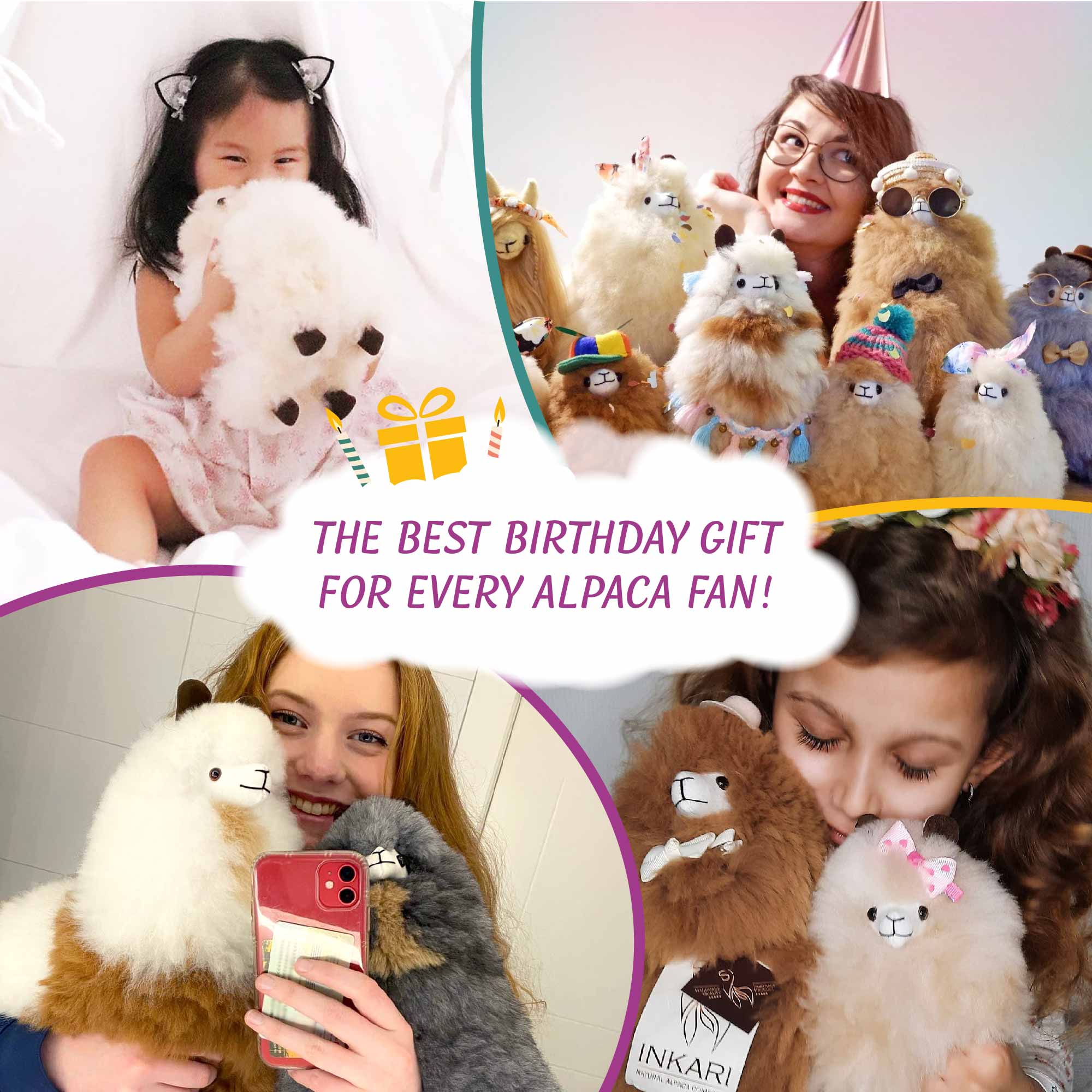 Box of Fluff - Birthday - Small Alpaca Toy