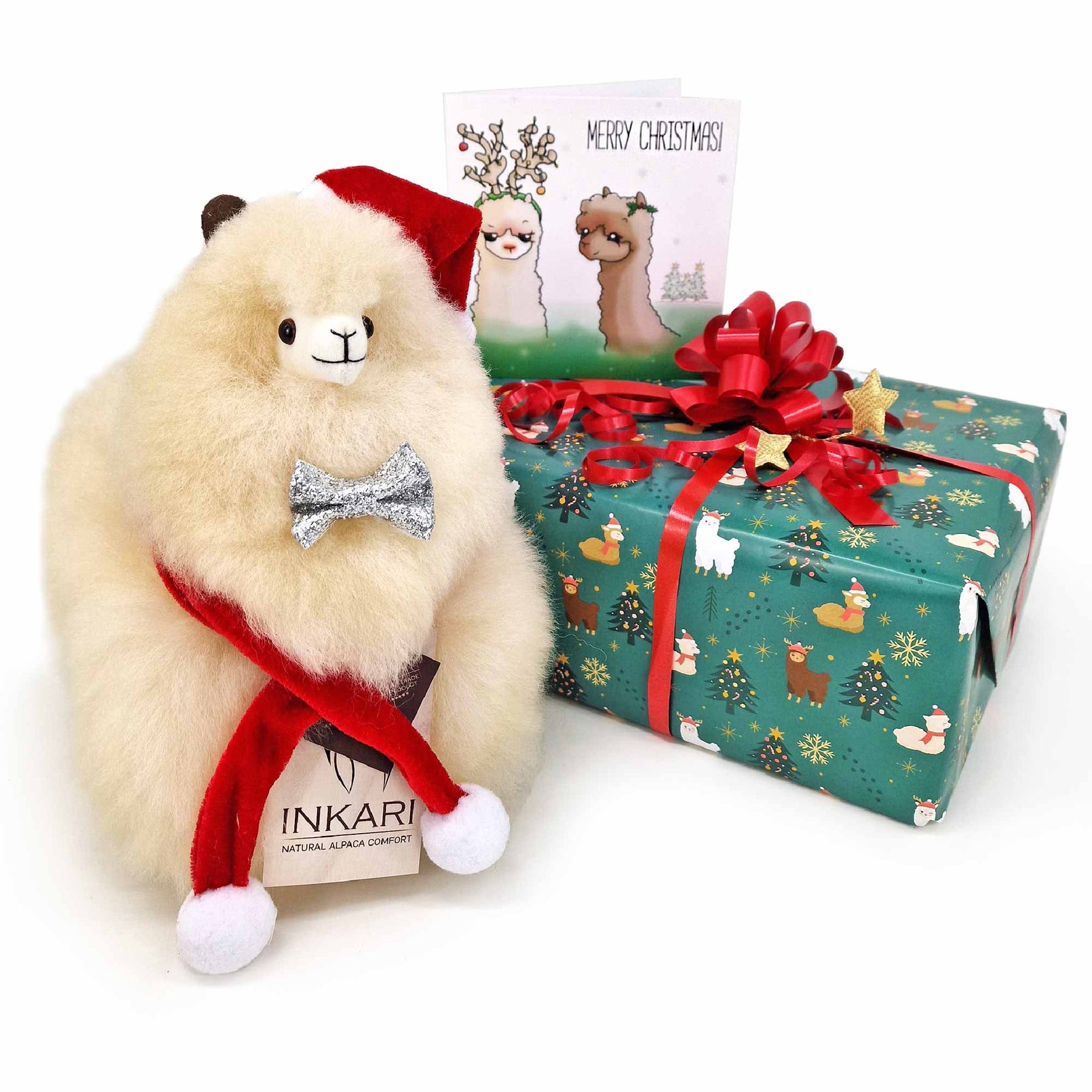 Doos met pluisjes - Kerstmis - Klein Alpaca speelgoed