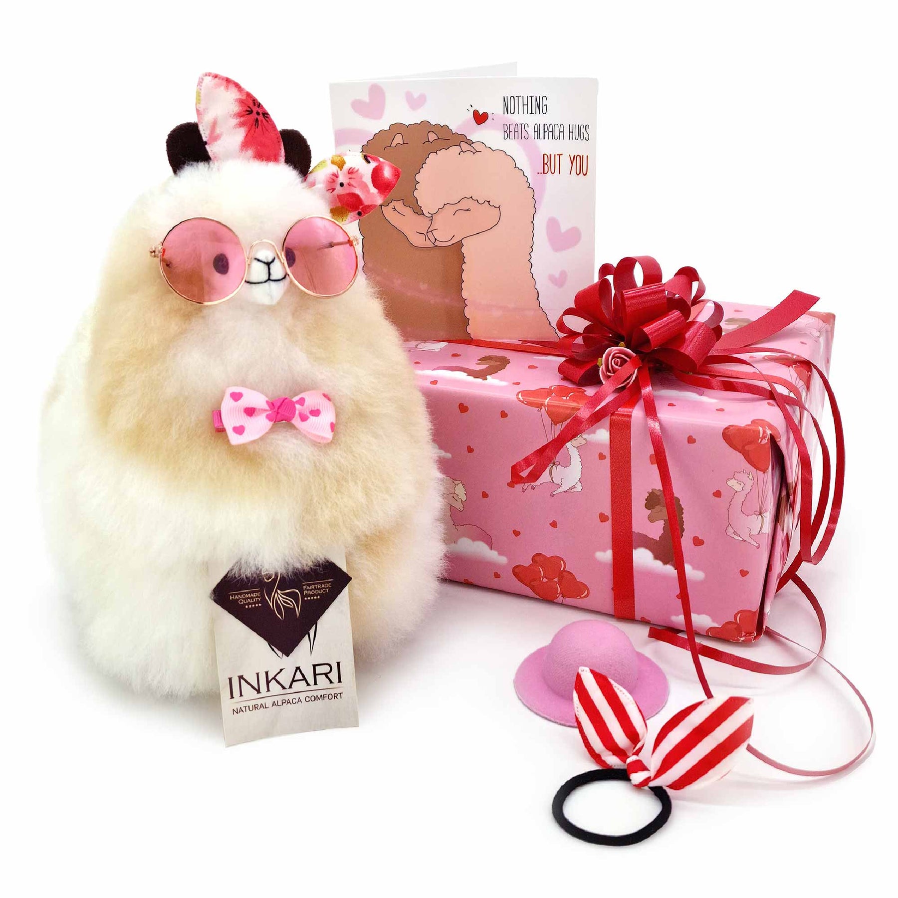 Doos met pluisjes - Love - Klein Alpaca speelgoed
