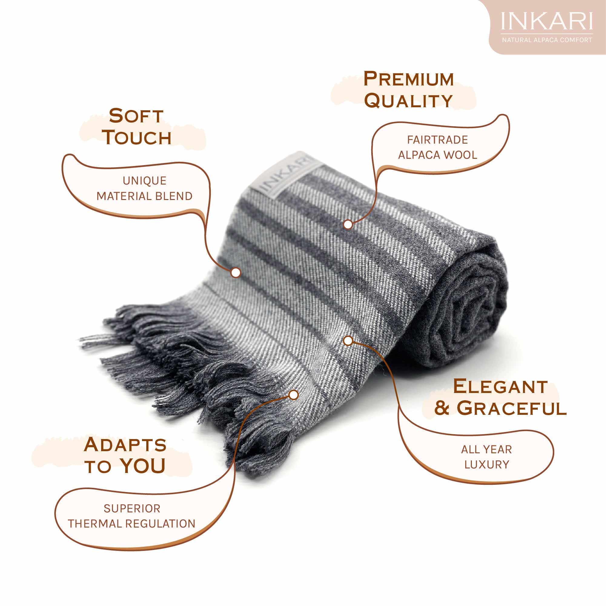 Alpaca Scarves - Nazca