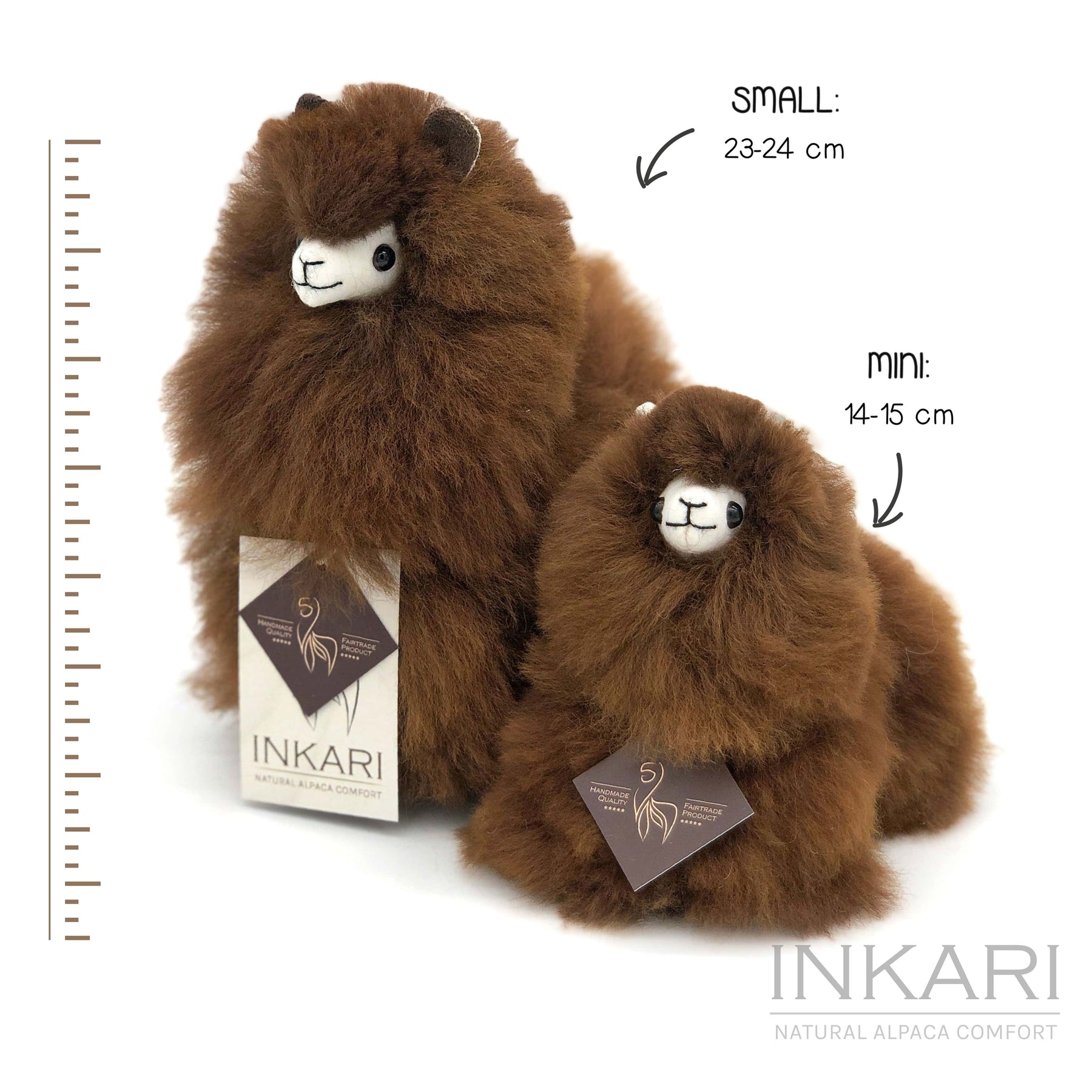 Naturals - Small (23cm) - Alpaca Stuffed Animal